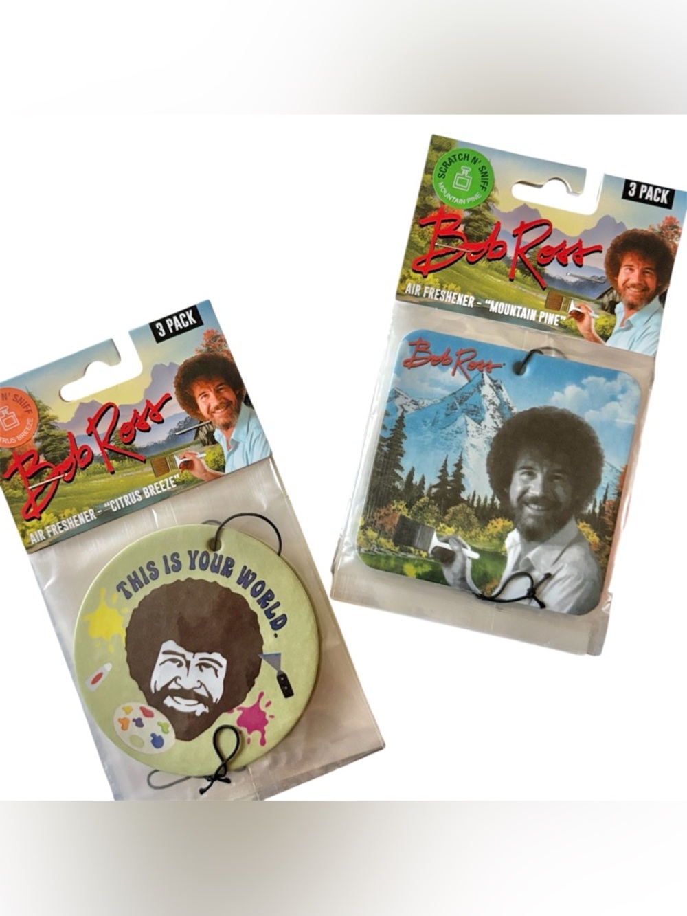 Buy Now‼️ BOB ROSS 3 Pack Scented Air Freshener (You Pick)